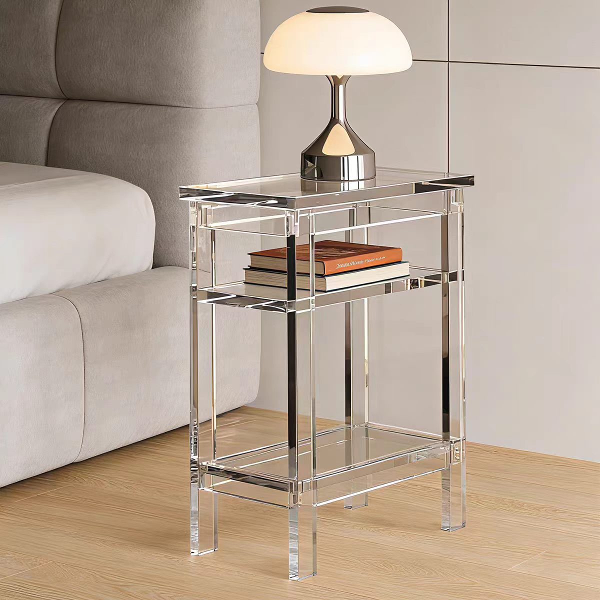 Home Bar And Cabinet - vw-Moderner Mehrfarbiger Acryl Nachttisch mit 3