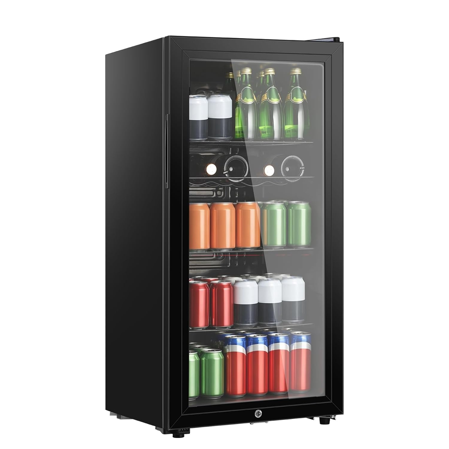 Home Bar And Fridge - 4,5 Kubikfuß Getränkekühlschrank, Mini-Kühlschrank mit Glastür