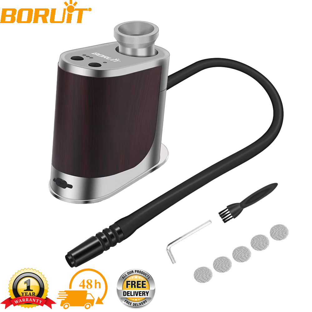 Smoking Gun Kit - BORUiT Neuer Tragbarer Lebensmittel-Kaltrauchgenerator Typ-C Wiederaufladbar