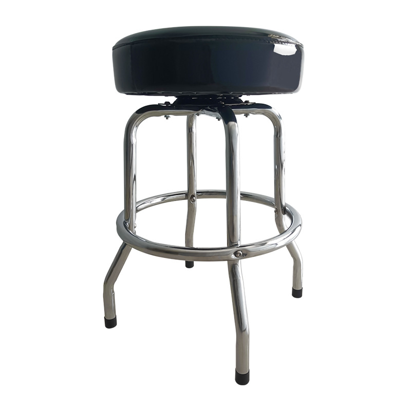 Home Bar Stools - 360-Grad-Drehbarer Schwarzer Gitarrenhocker, Musikalischer Sitz für