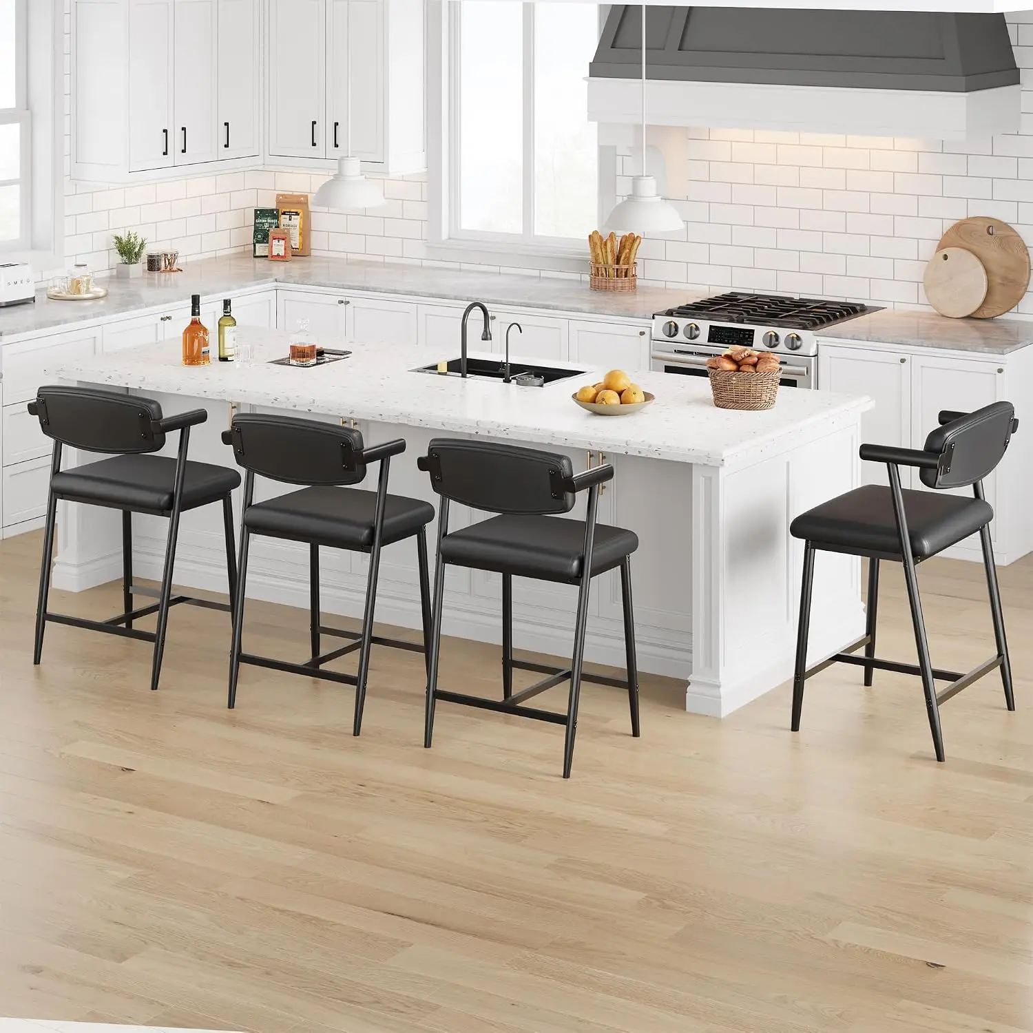 Garvee, 4 Stück, 37 Zoll hohe, – Home Bar Stools Bewertung und Preis