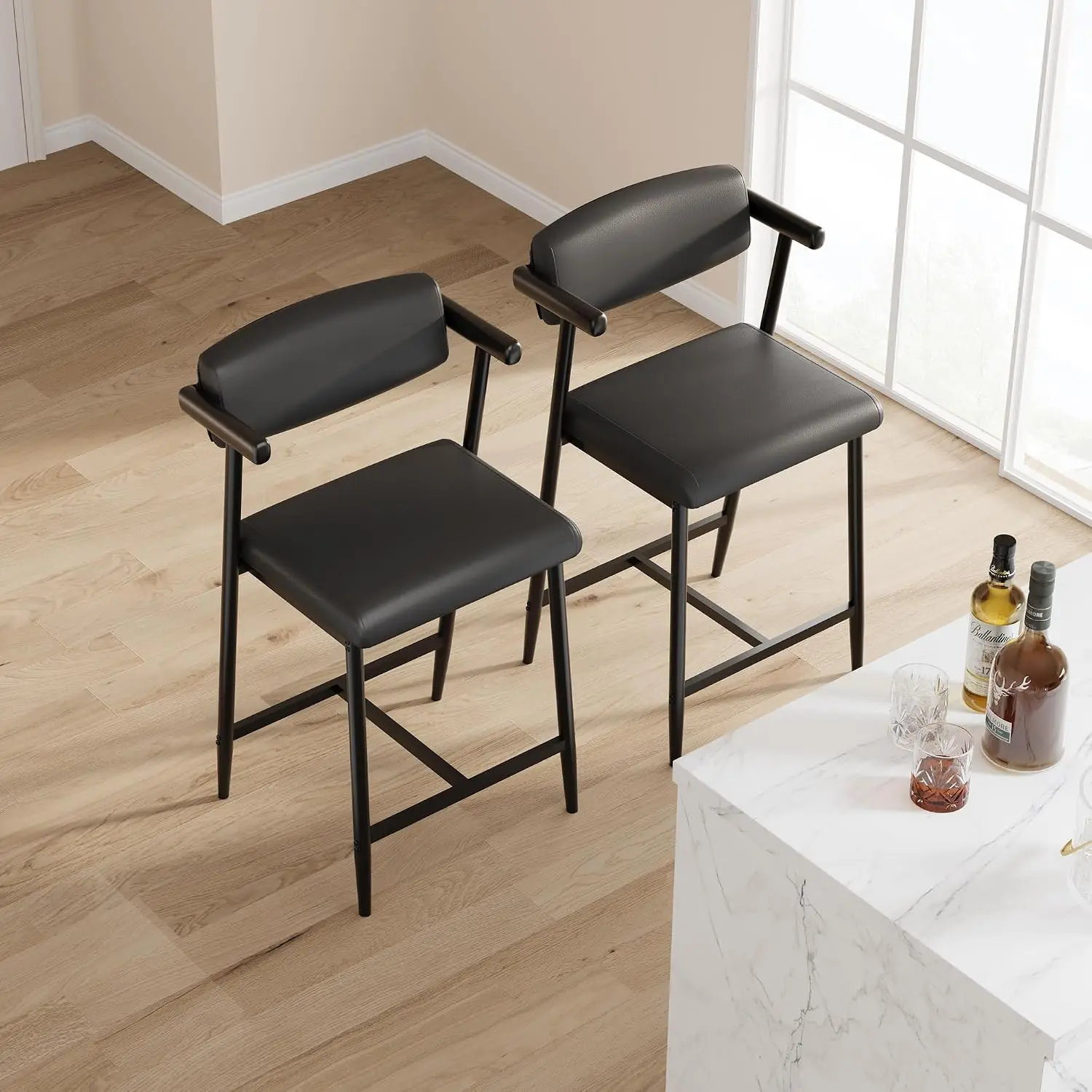 Garvee, 4 Stück, 37 Zoll hohe, – Home Bar Stools Bewertung und Preis