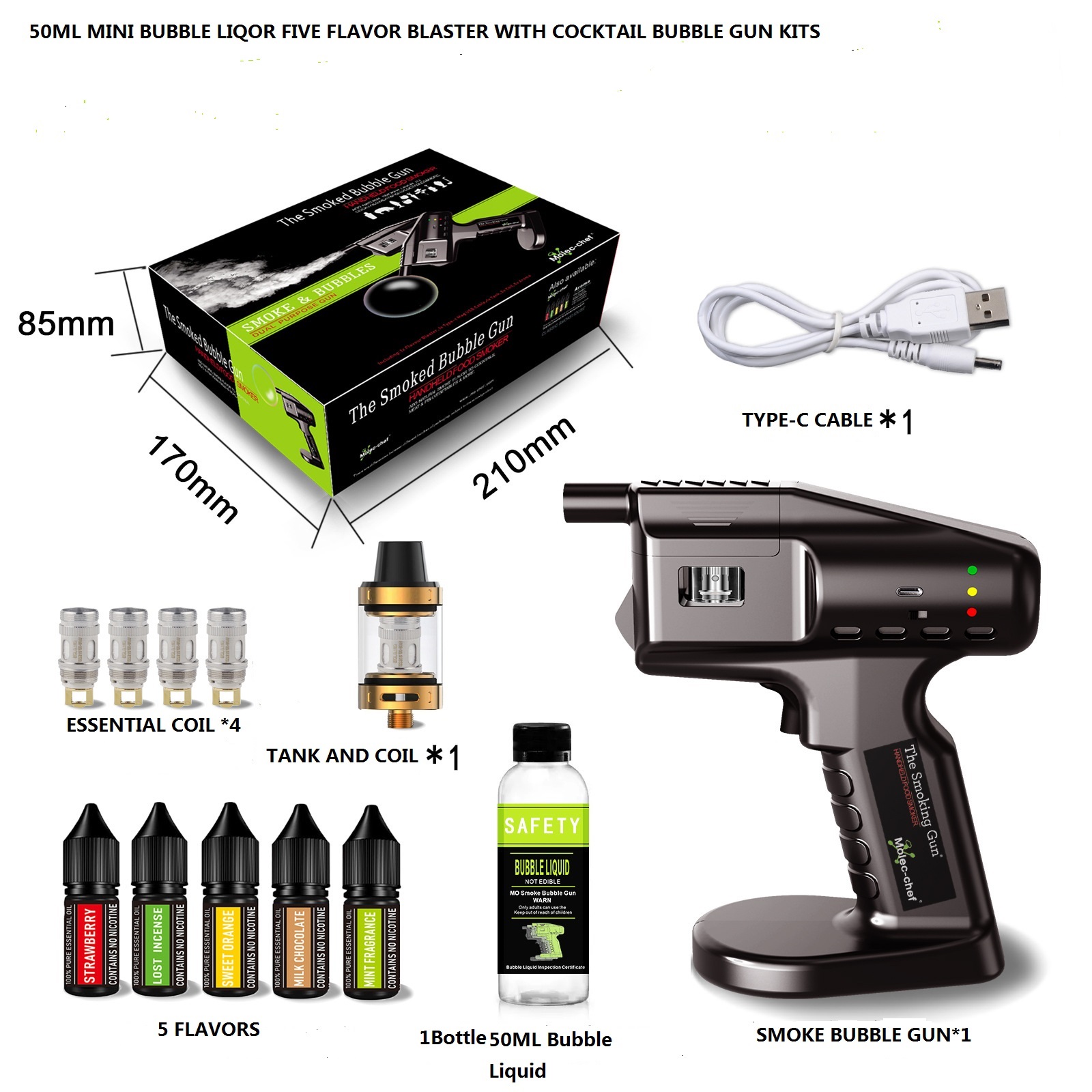 Wiederaufladbares Aroma-Blaste – Smoking Gun Kit Bewertung und Preis