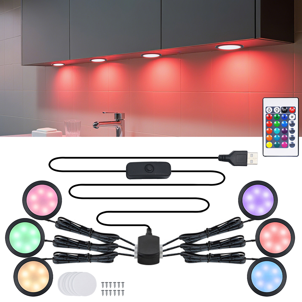 1/2/4/6 Lampe RGB LED Unter Sc – Home Bar And Cabinet Bewertung und Preis