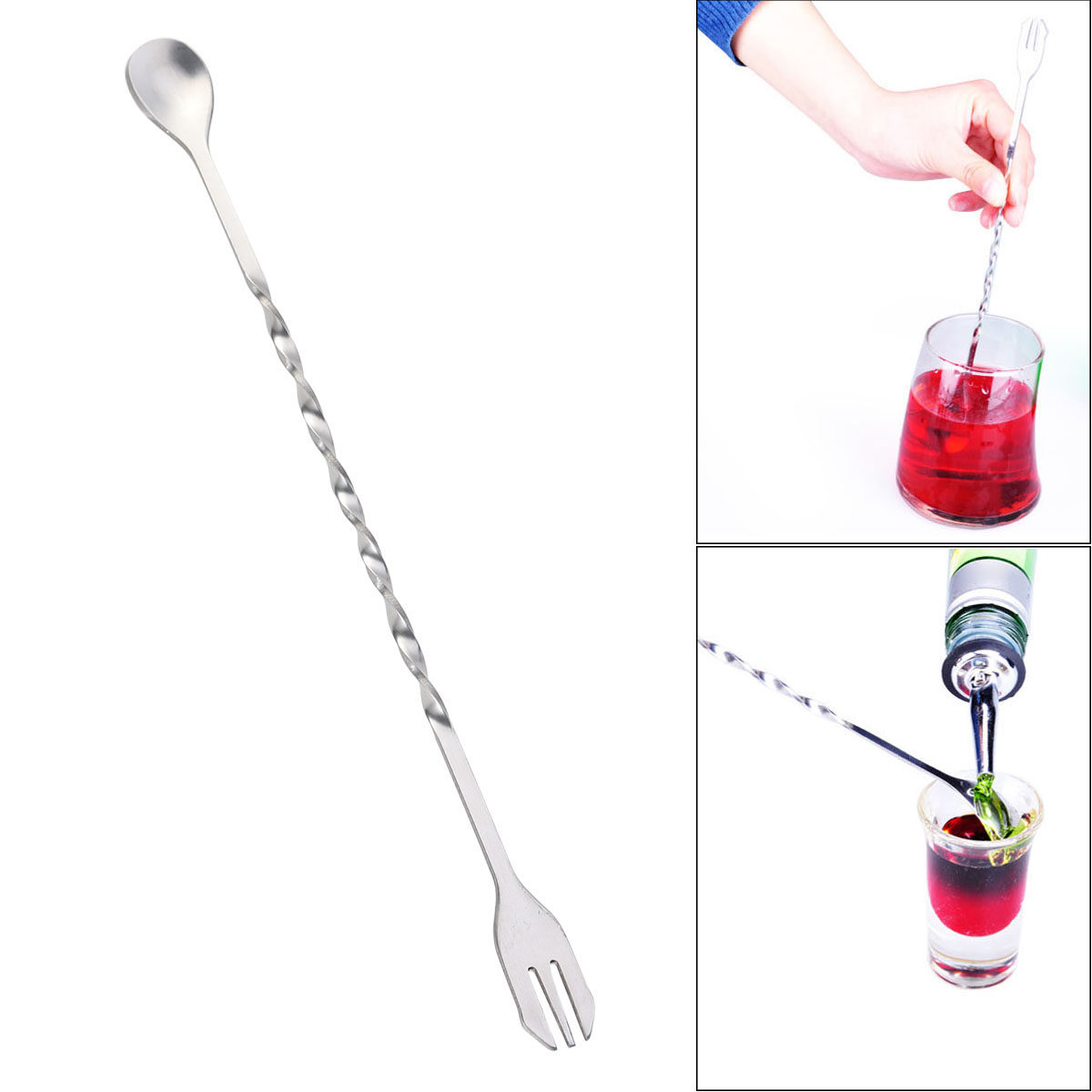 Cocktail-Stab aus Edelstahl, 3 – Bar Spoon Twisted Bewertung und Preis