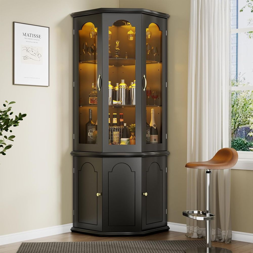 Beleuchteter Barschrank mit ge – Home Bar Shelves Bewertung und Preis